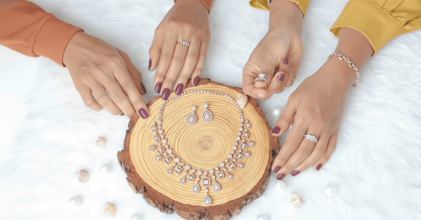 Hands Holding Two Rings